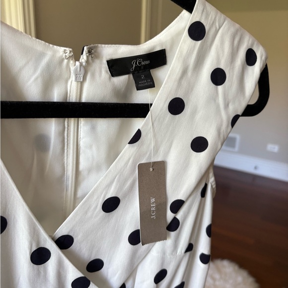JCrew Polka Dot wrap dress, size 2 - Picture 6 of 7